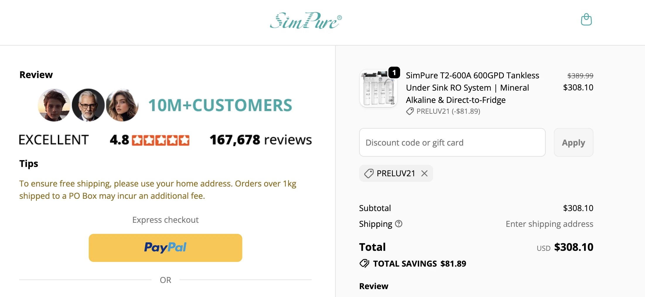Use Promo Code PRELUV21 for 21% OFF Sitewide at simpurelife.com